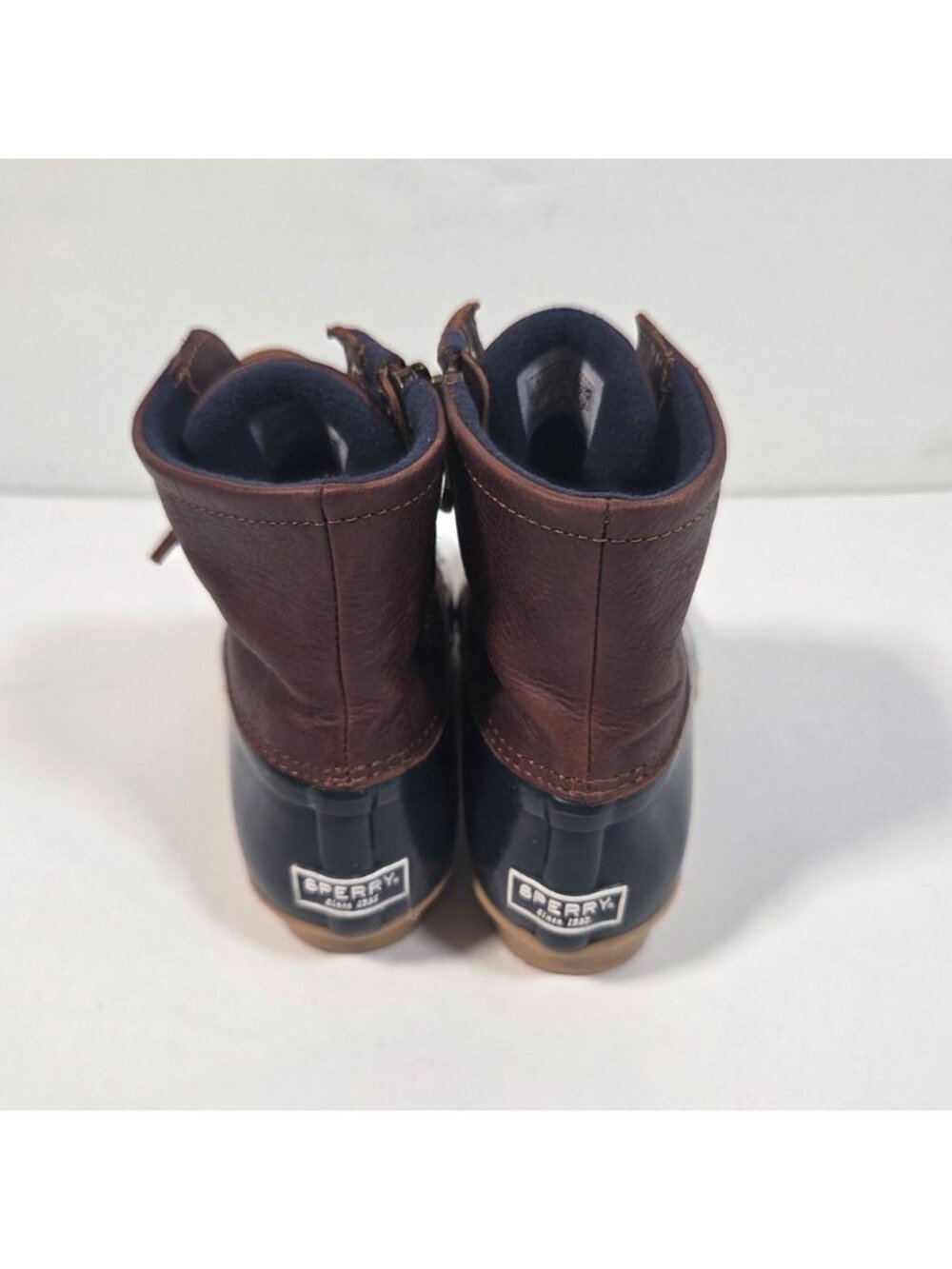 Sperry Saltwater Duck Boots Waterproof Rubber Rawhide Lace Rain Snow Boots 7 - Picture 5 of 10